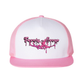 The Gooze Pink and White Trucker Snapback