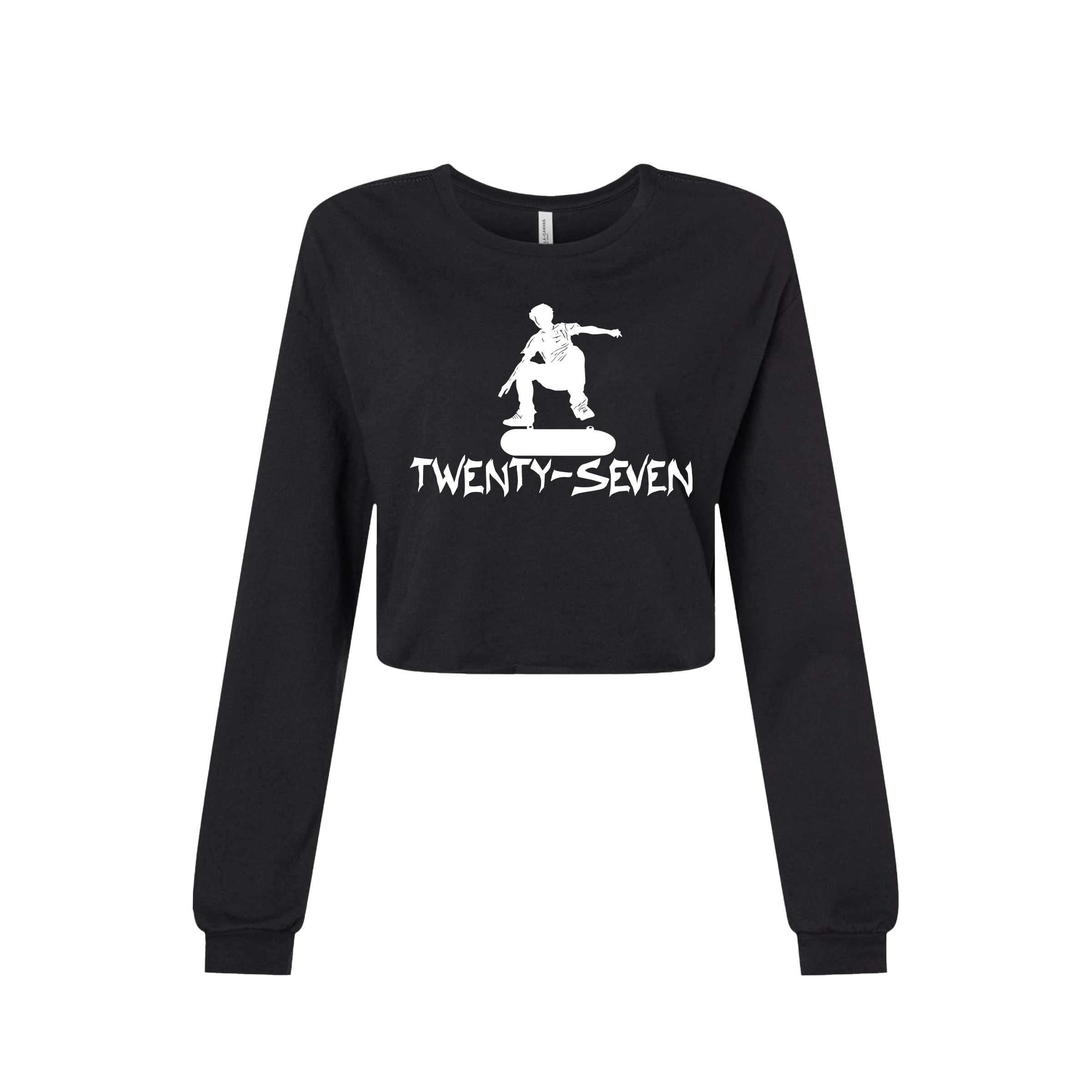 Twenty-Seven Long Sleeve Women’s Crop Top