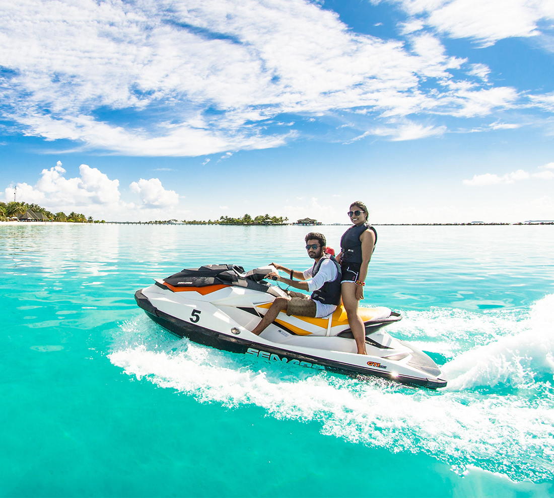 People Jet Skiing Extreme Sports Jet Skiing